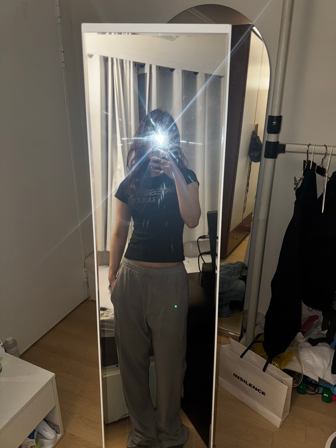 이지 갭 yeezy gap 라이트 띤 스웻팬츠 포에틱그레이 S 상품이미지6