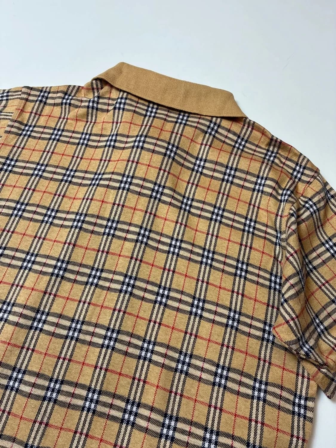 버버리 90's 노바체크 카라 반팔 티셔츠 PN8582 상품이미지5