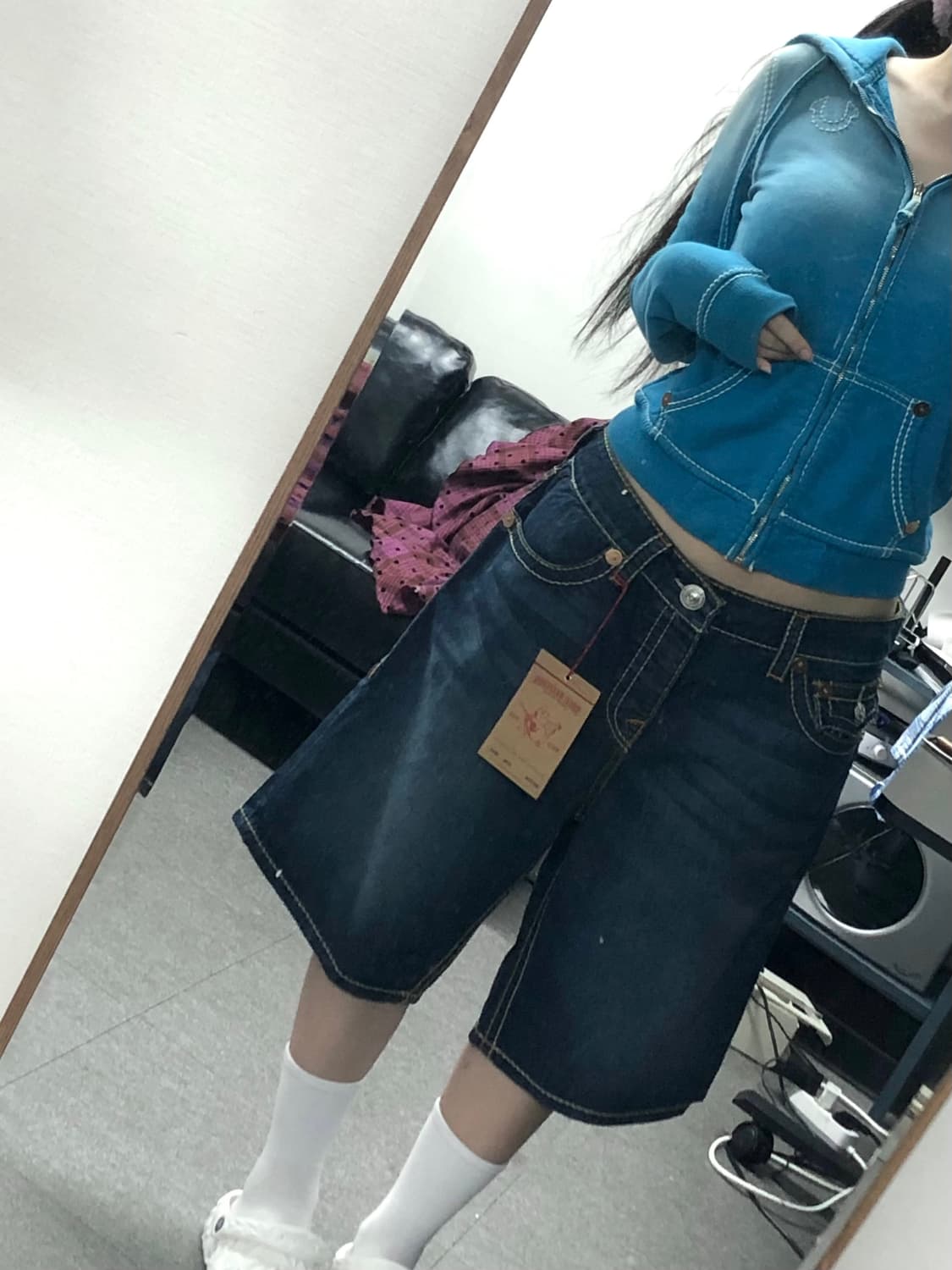 [새상품] 트루릴리젼 서프 버뮤다팬츠 진청 상품이미지8