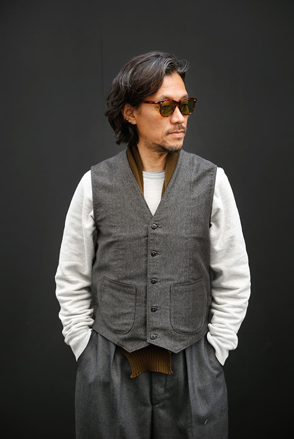 joemccoy DOUBLE DIAMOND VEST /  MOLESKIN 상품이미지4