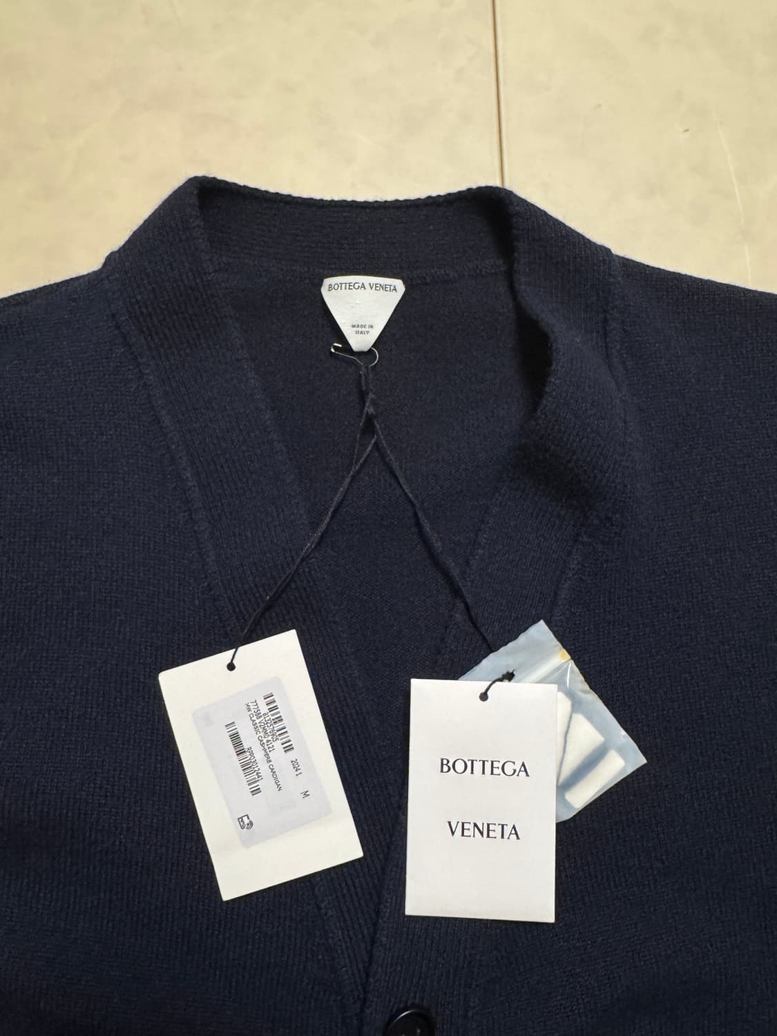 보테가 베네타) 캐시미어 네이비 가디건 M(105추천) 상품이미지2