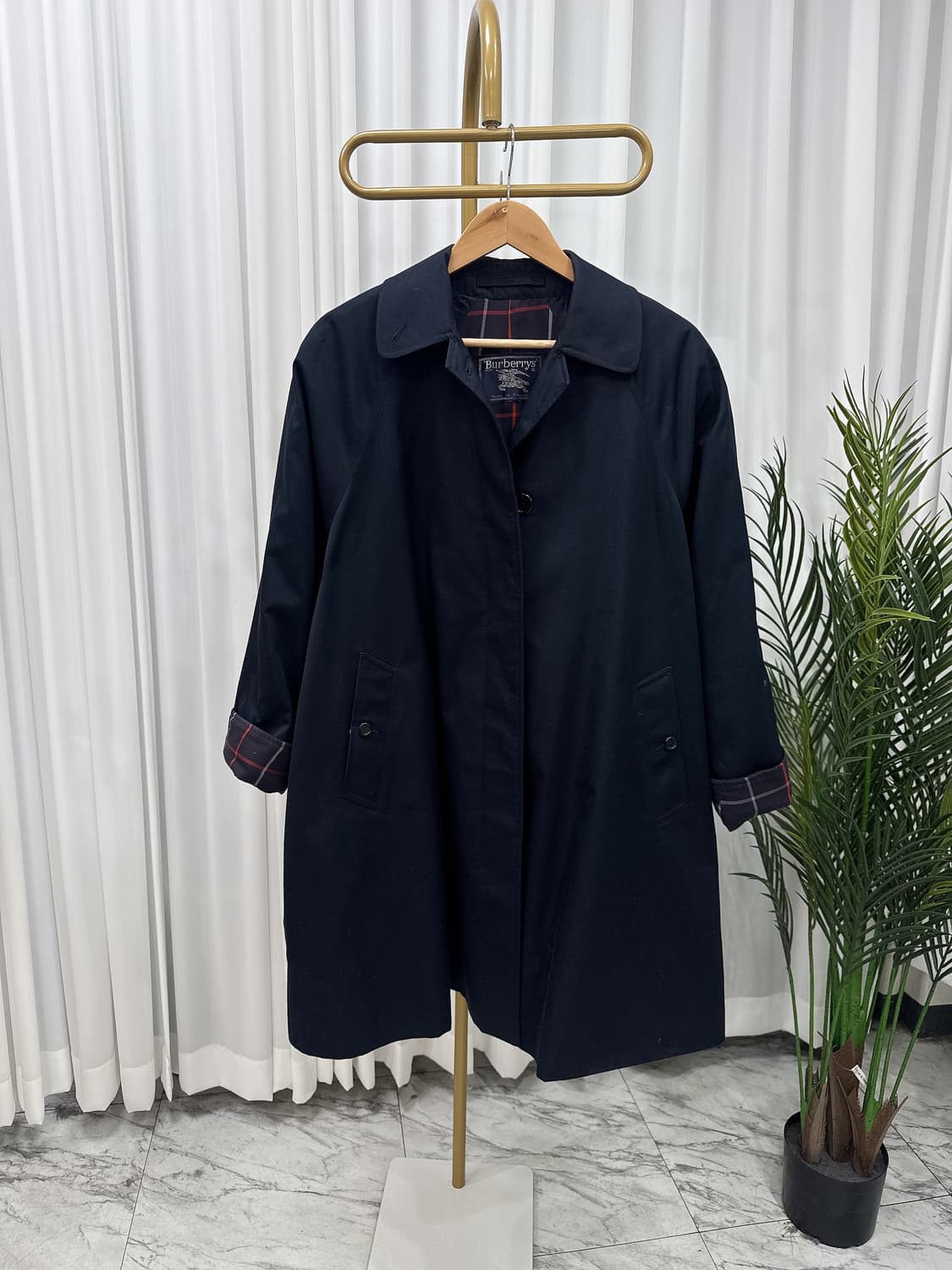 🩵 버버리 싱글 네이비 트렌치코트🩵 상품이미지1
