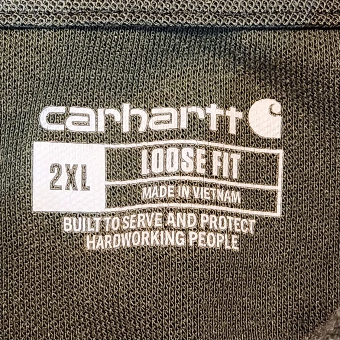 칼하트 포켓 반팔 폴로티 올리브 2xl 상품이미지2