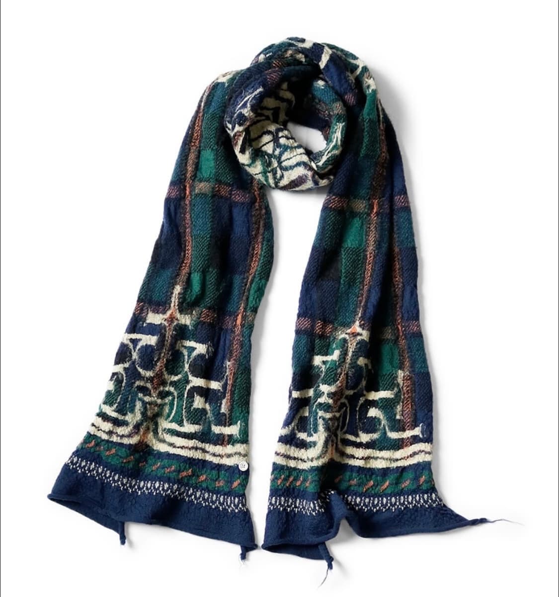 [미개봉새상품/품절제품]kapital 캐피탈 타르탄 아이누 해피 머플 상품이미지2