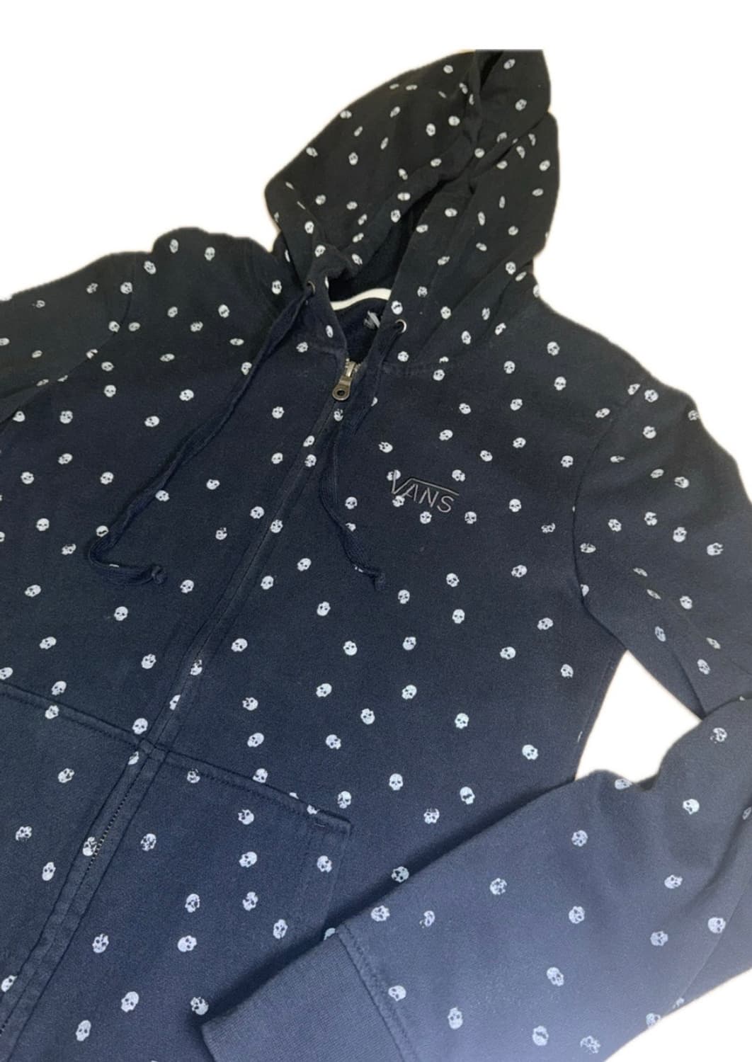 반스 해골 땡땡이 도트 후드집업 상품이미지2
