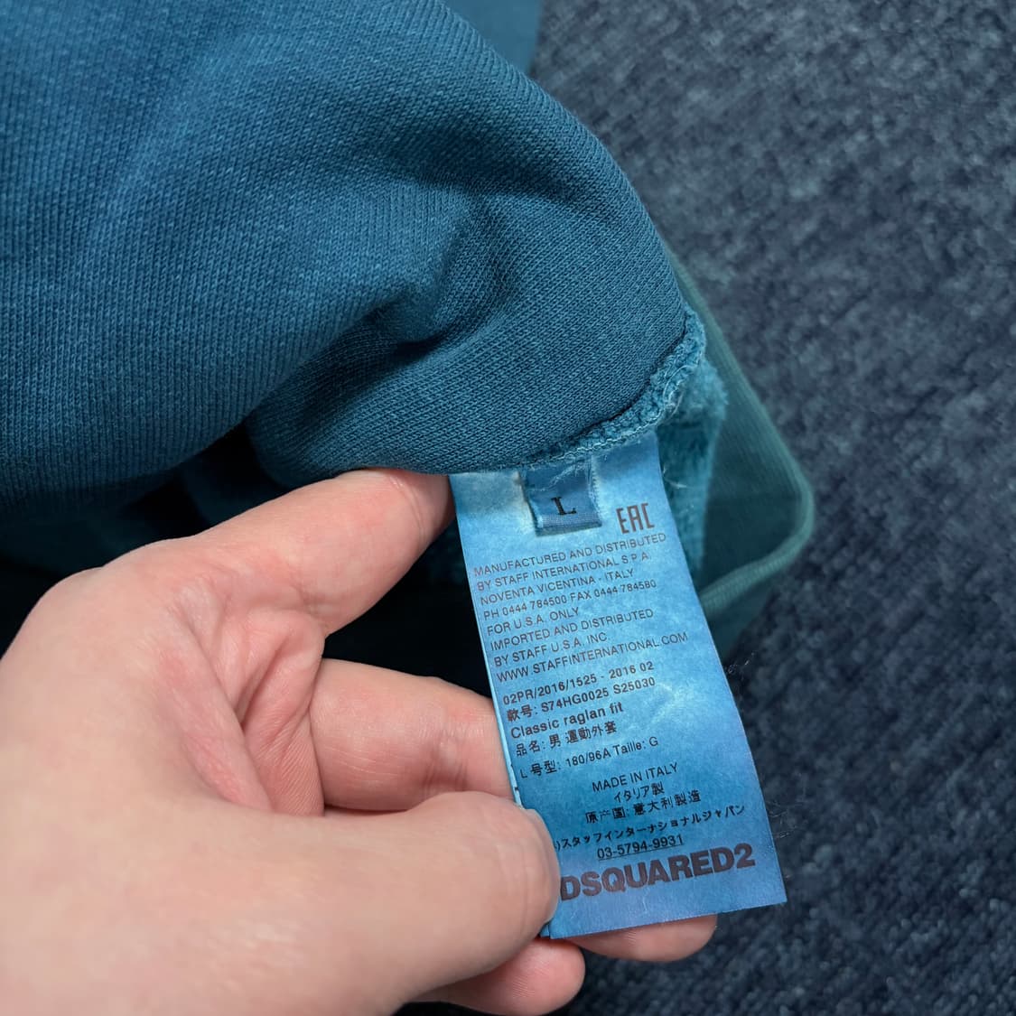 디스퀘어드2 피그먼트 후드집업 상품이미지5