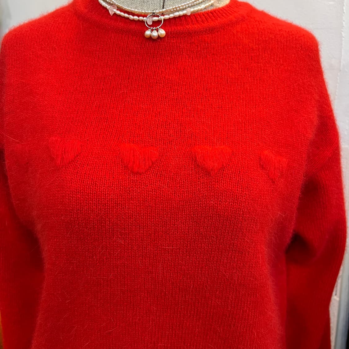 하트 앙고라 니트 상품이미지5