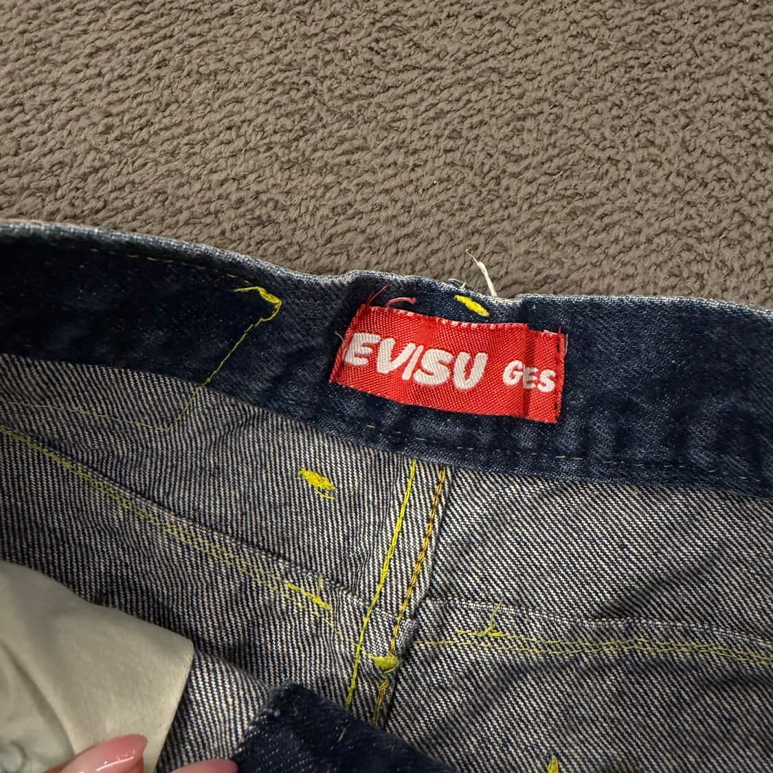 [ 정품 ] 에비수 일본 빈티지 빅로고 데님 청바지 상품이미지4