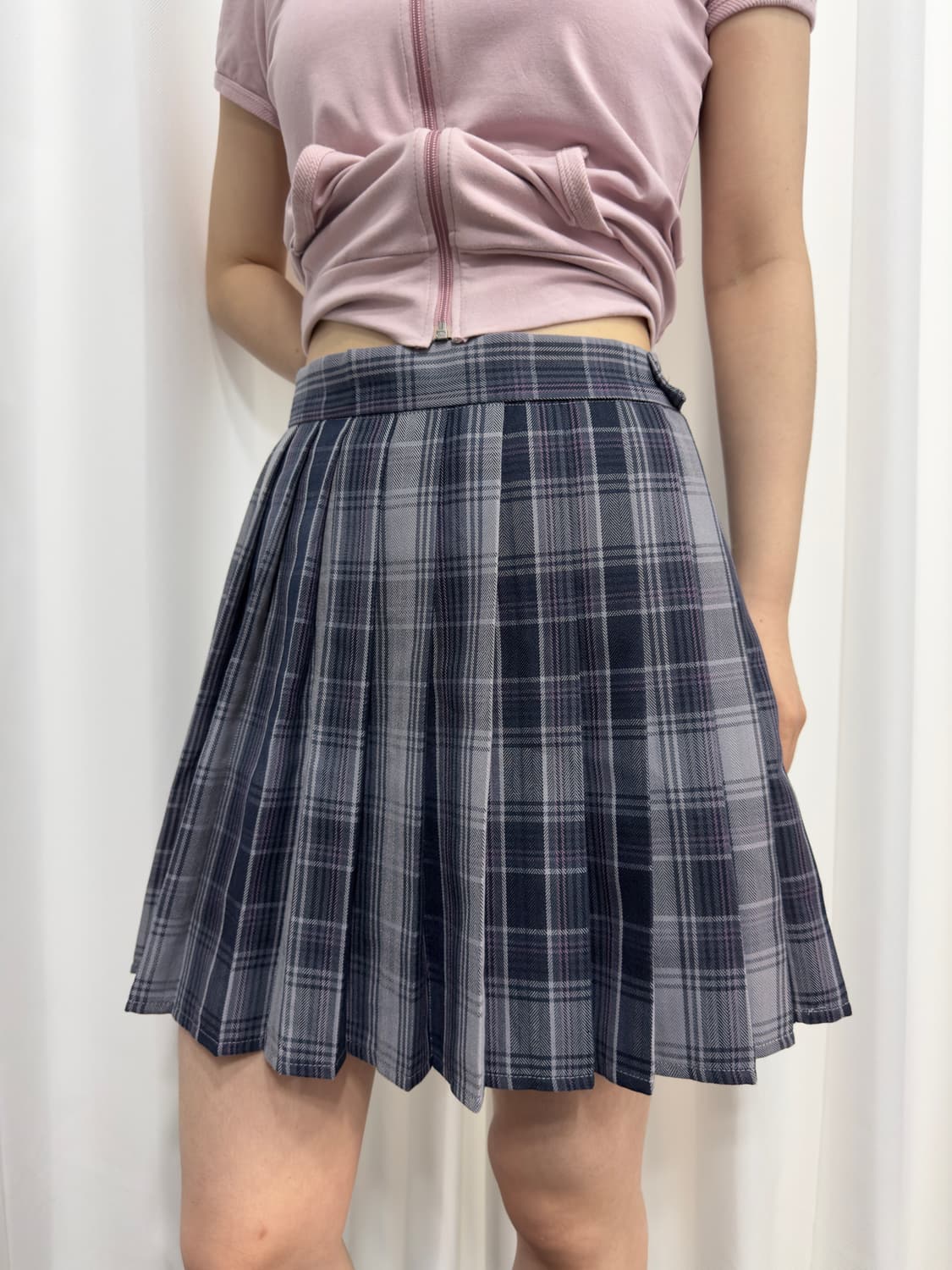 check pleats skirt 상품이미지3