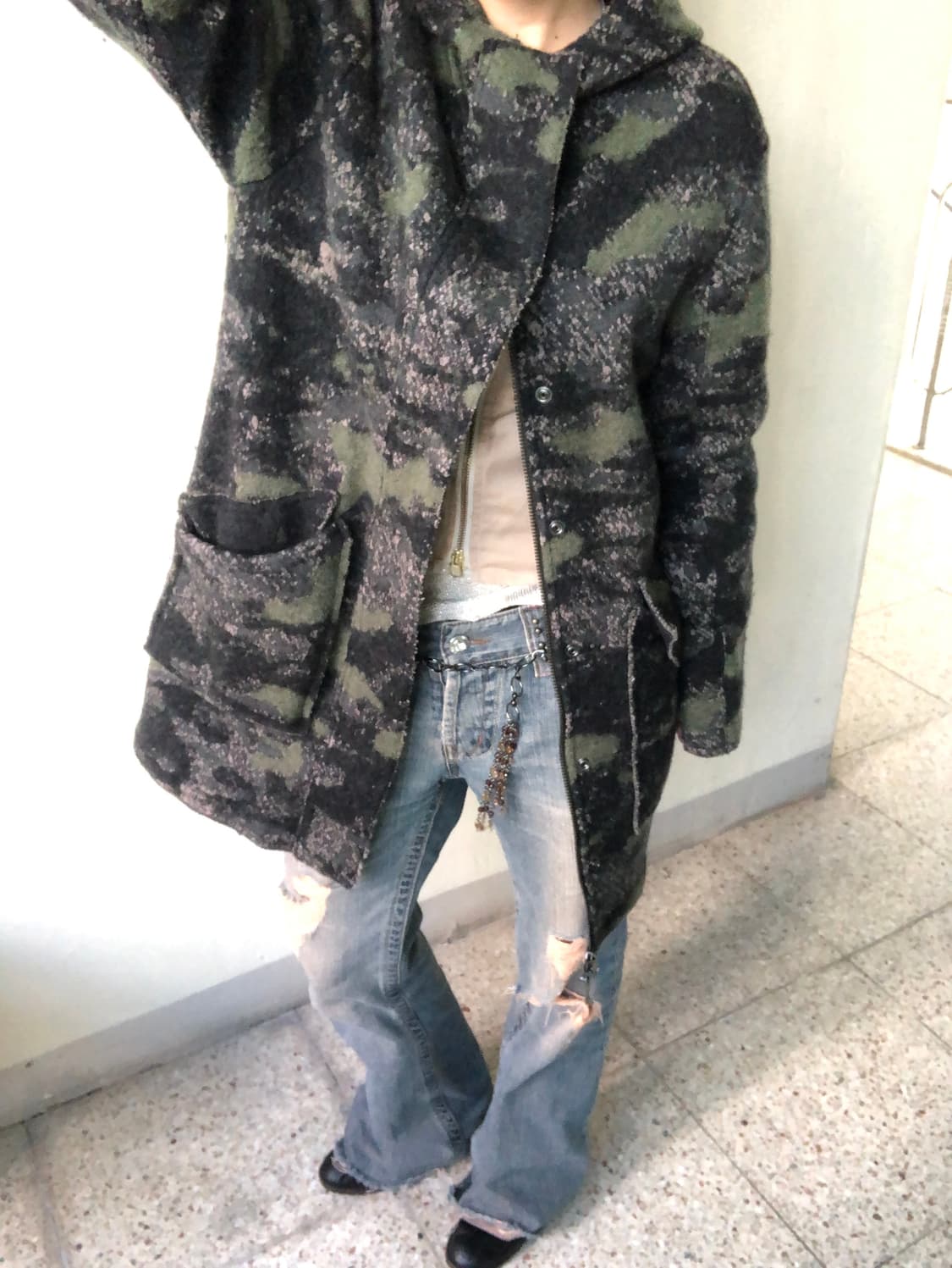 camo hoodie ct / diesel 상품이미지4
