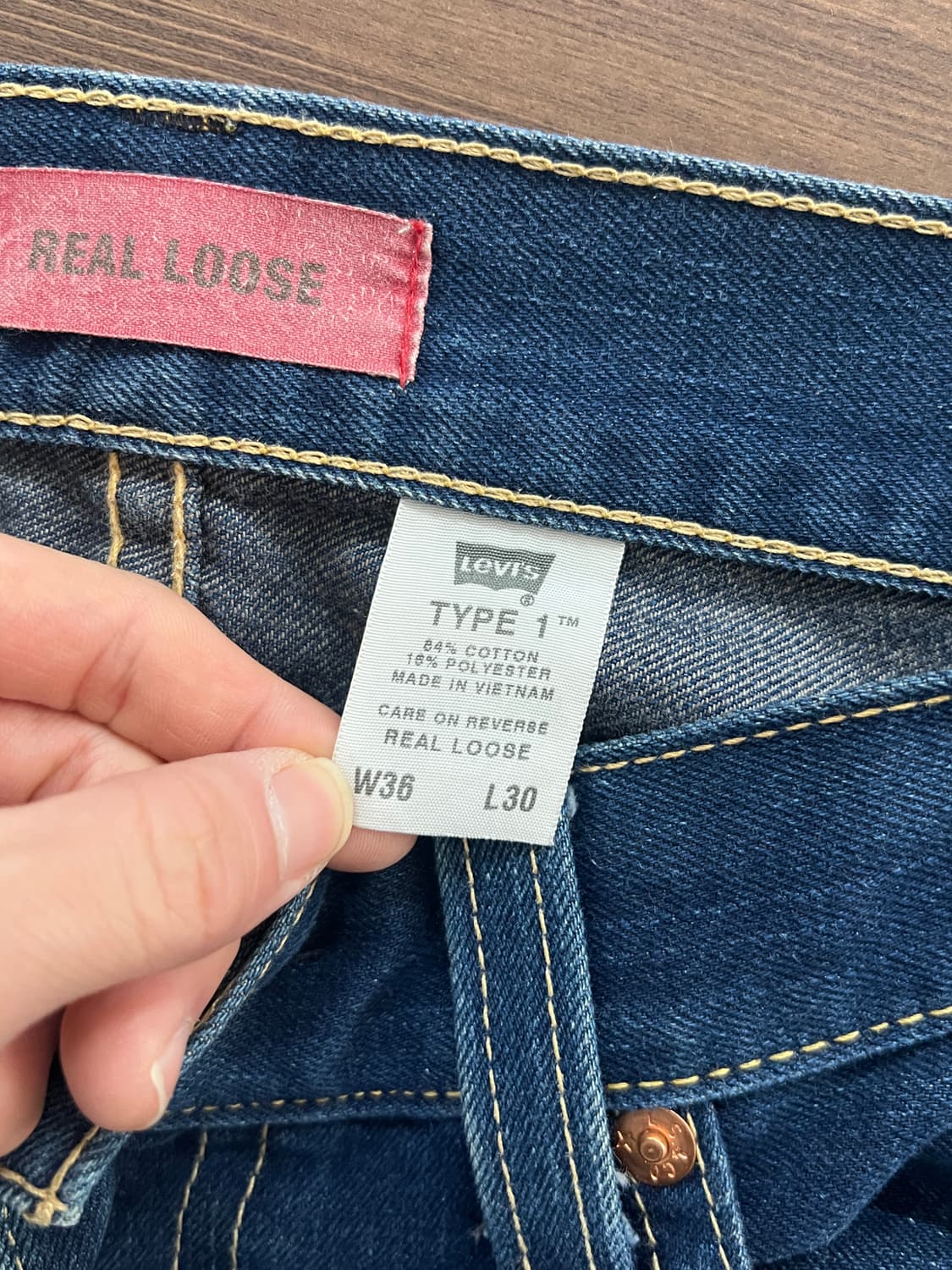 00s Levis 리바이스 Type1 루즈핏 데님 팬츠 상품이미지8