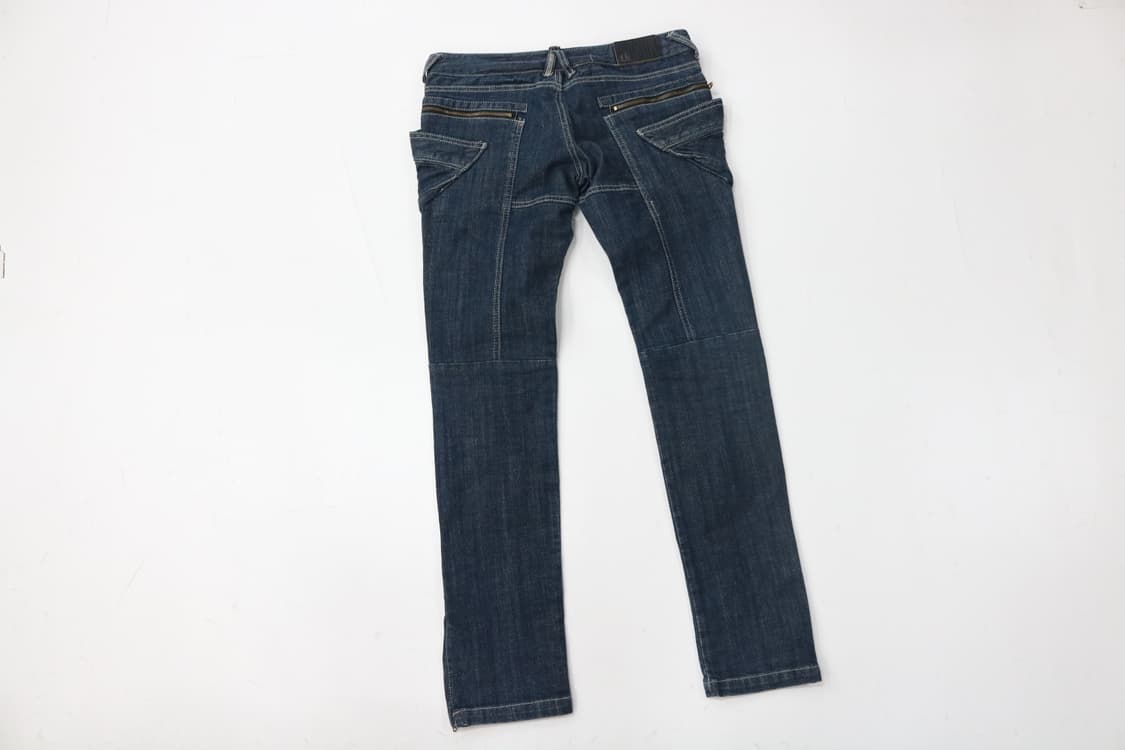 Roar 로어 빈티지 건 플랩 입체 포켓 밑단 지퍼 데님 팬츠 (S) 상품이미지5