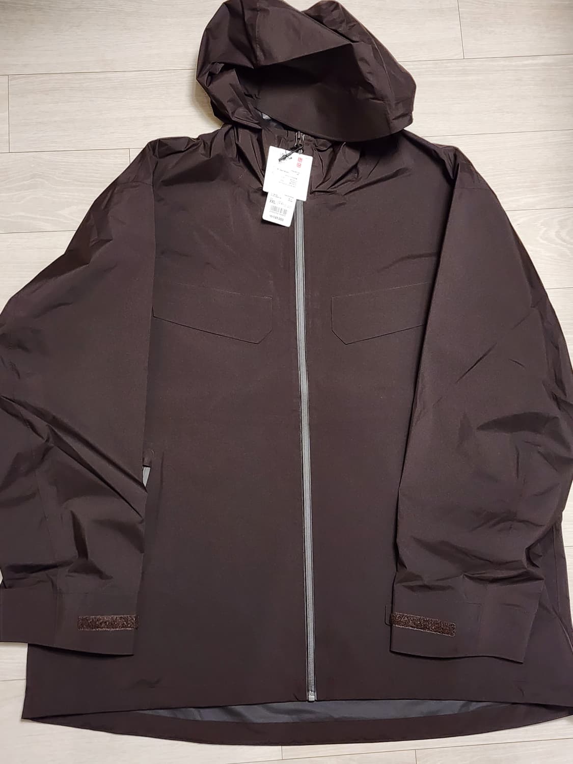 [새상품]유니클로C 블록테크 파카 브라운 XXL 상품이미지2