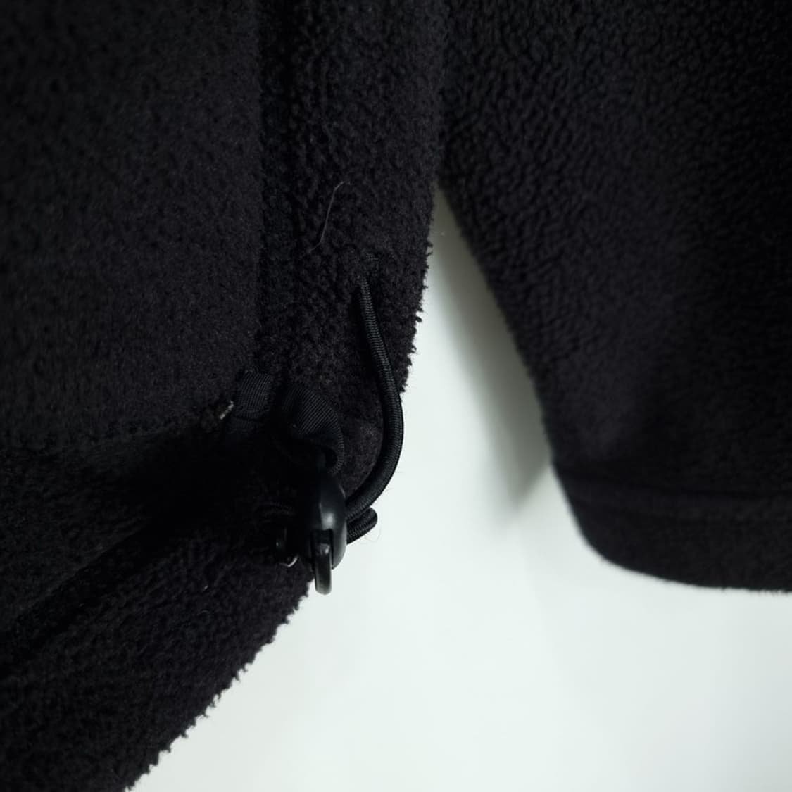 [노스페이스] 로고 자수 플리스 후리스 집업 자켓 블랙 M19600 상품이미지6