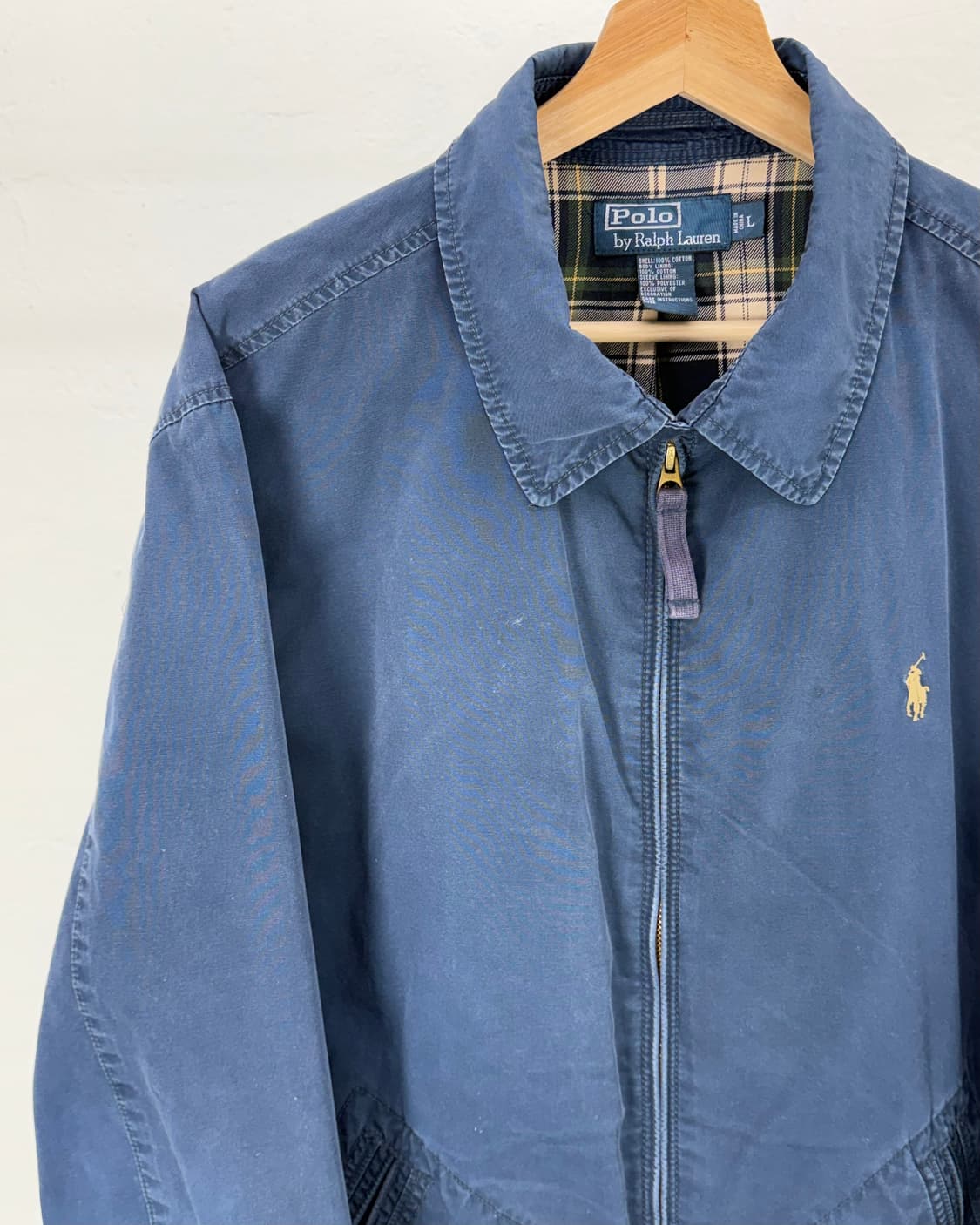 폴로 랄프로렌 베를린 블루 코튼쉘 체크 스윙톱 블루종 자켓 상품이미지2