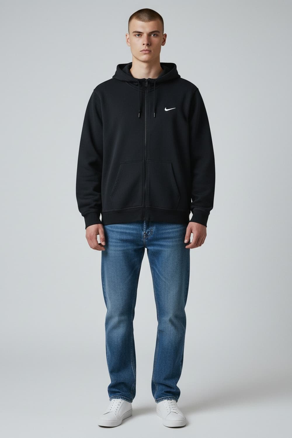 [XL] 나이키 블랙 스우시 후드집업 상품이미지3