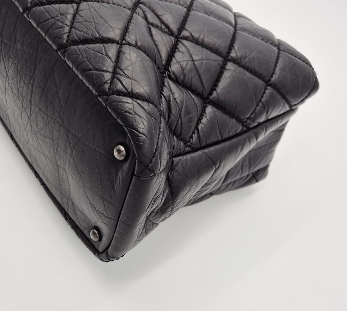 샤넬 트위드 퀼팅 탑핸들 토트백 18번대 상품이미지4