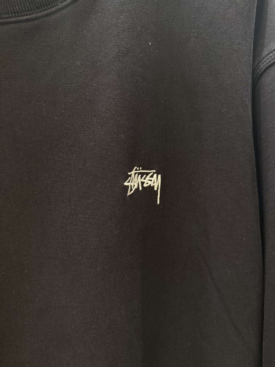 스투시 스몰로고 블랙 스웻 셔츠 U754 상품이미지6