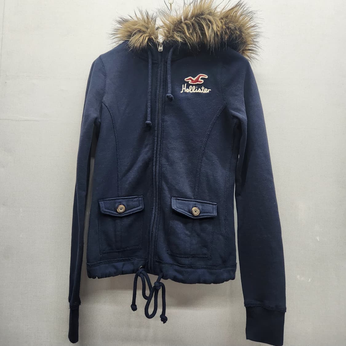 홀리스터 로고 울프조 후드집업 XS(S) 상품이미지1