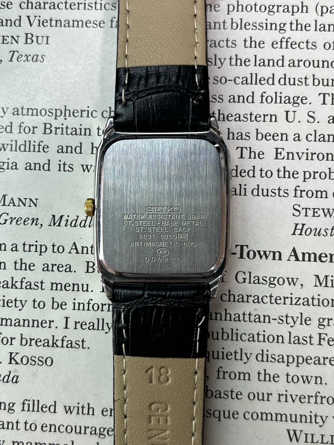 Seiko Quartz Spirit Tank Watch 상품이미지4