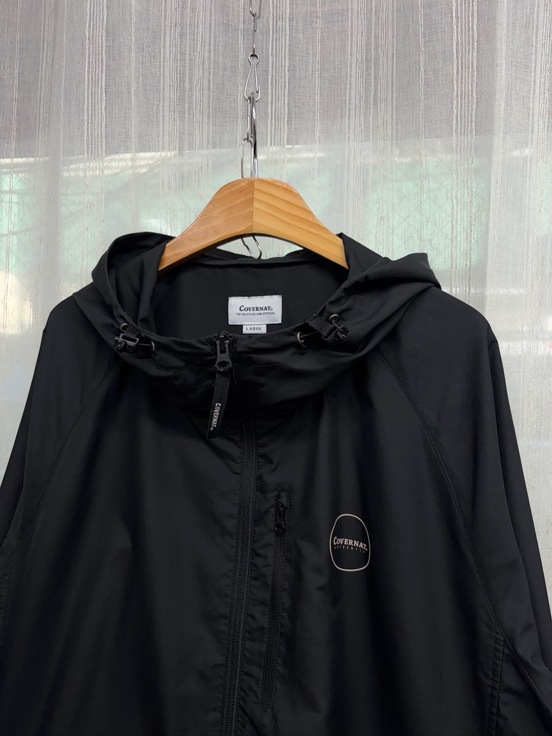 커버낫 패커블 어센틱 빅로고 바람막이 자켓 상품이미지2