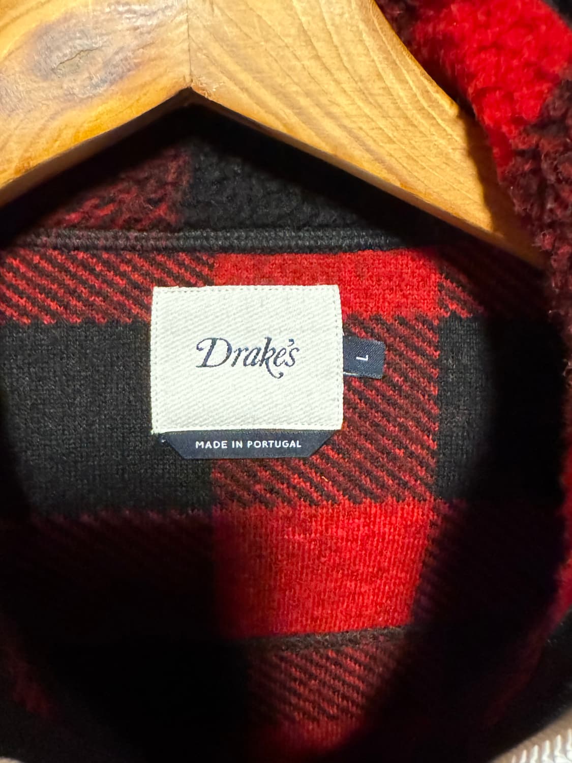 드레익스 Drakes 버팔로체크 플리스 자켓 (L) 상품이미지5