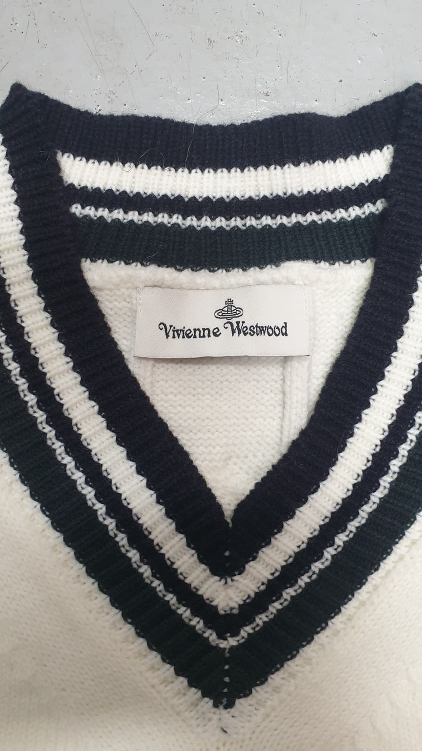 Vivienne Westwood V넥 꽈배기 니트 L 상품이미지2