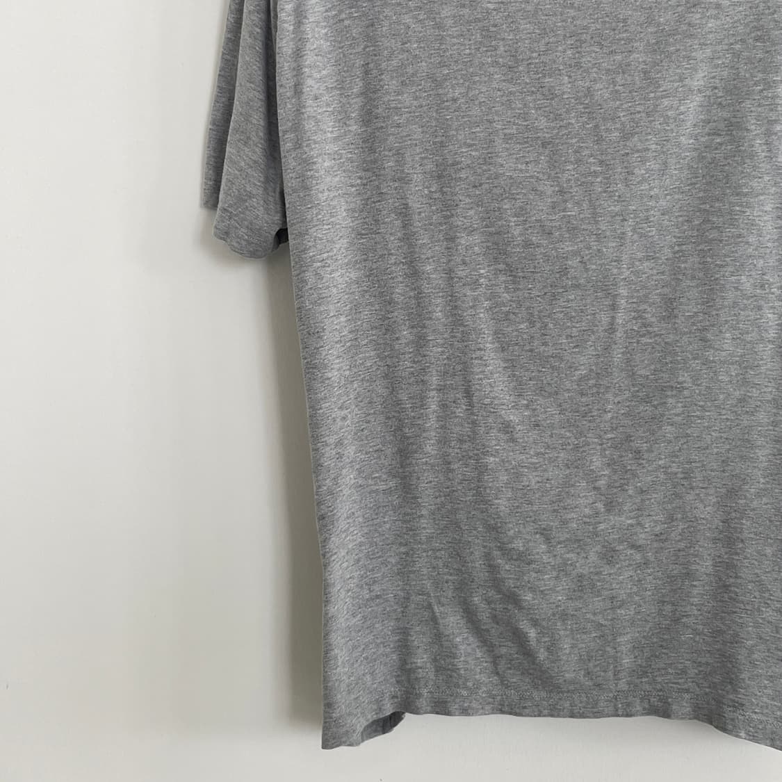 MSGM 공용 L,77 밀라노 로고 그레이 반팔 티셔츠 상품이미지6