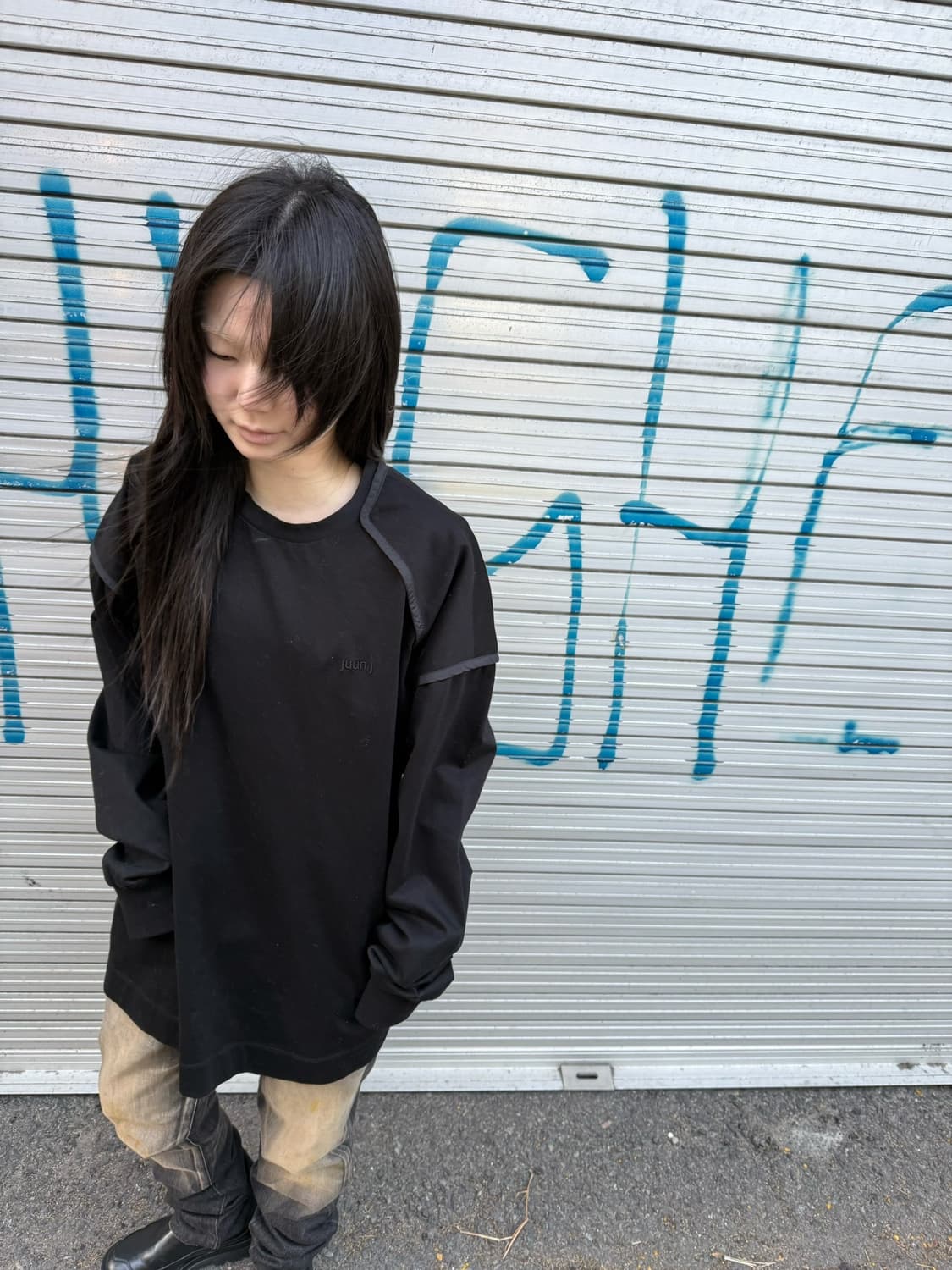 준지 파이핑 오버핏 롱 슬리브 상품이미지7