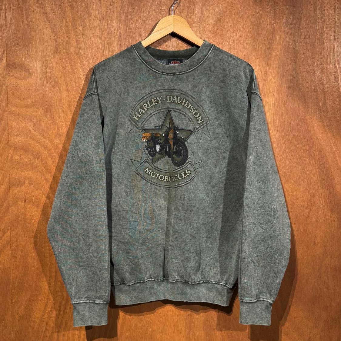 할리데이비슨 00s 피그먼트다잉 스웻 셔츠 맨투맨 L 상품이미지1