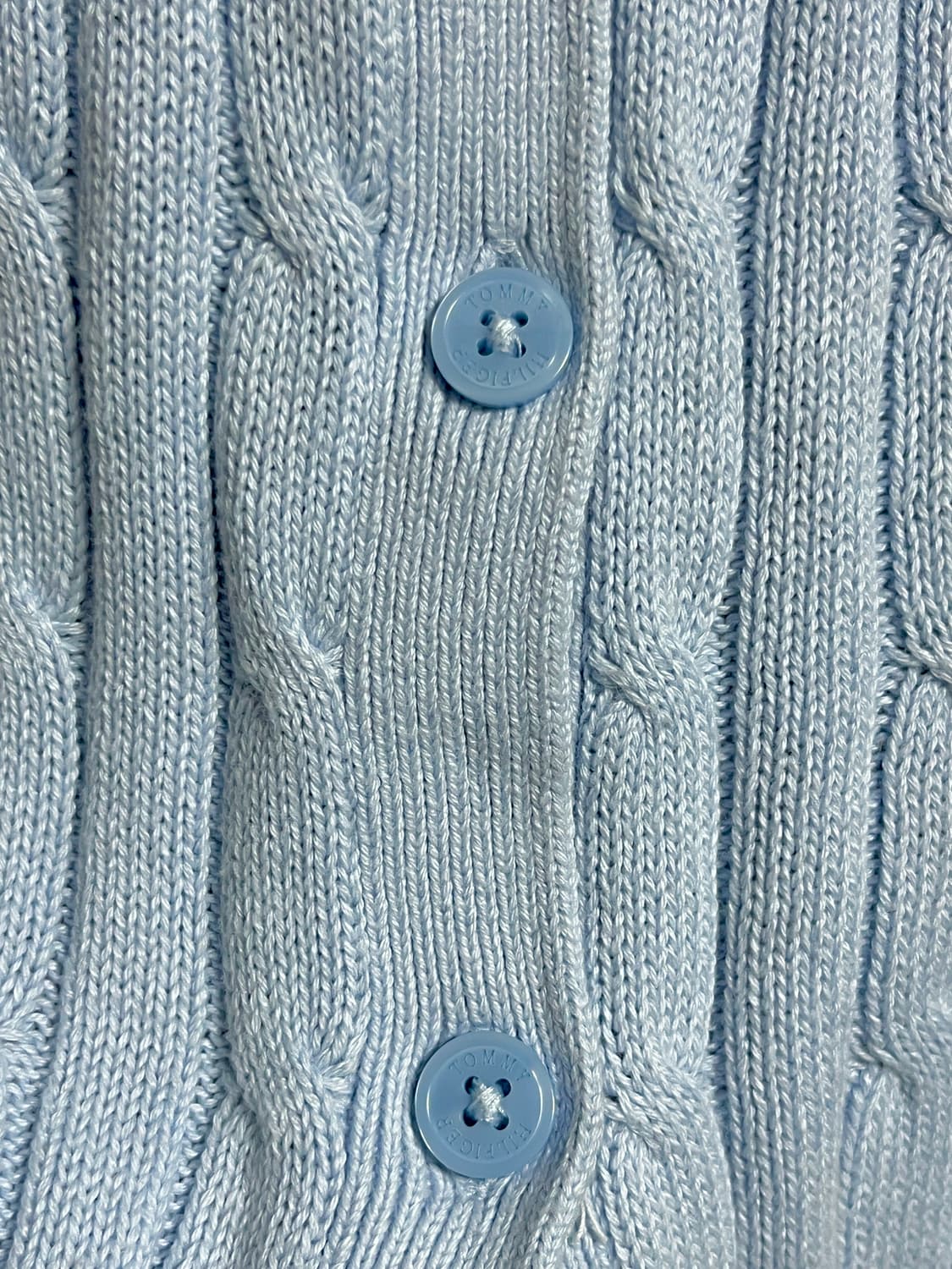 타미힐피거 U넥 니트 꽤배기 가디건 M 상품이미지4