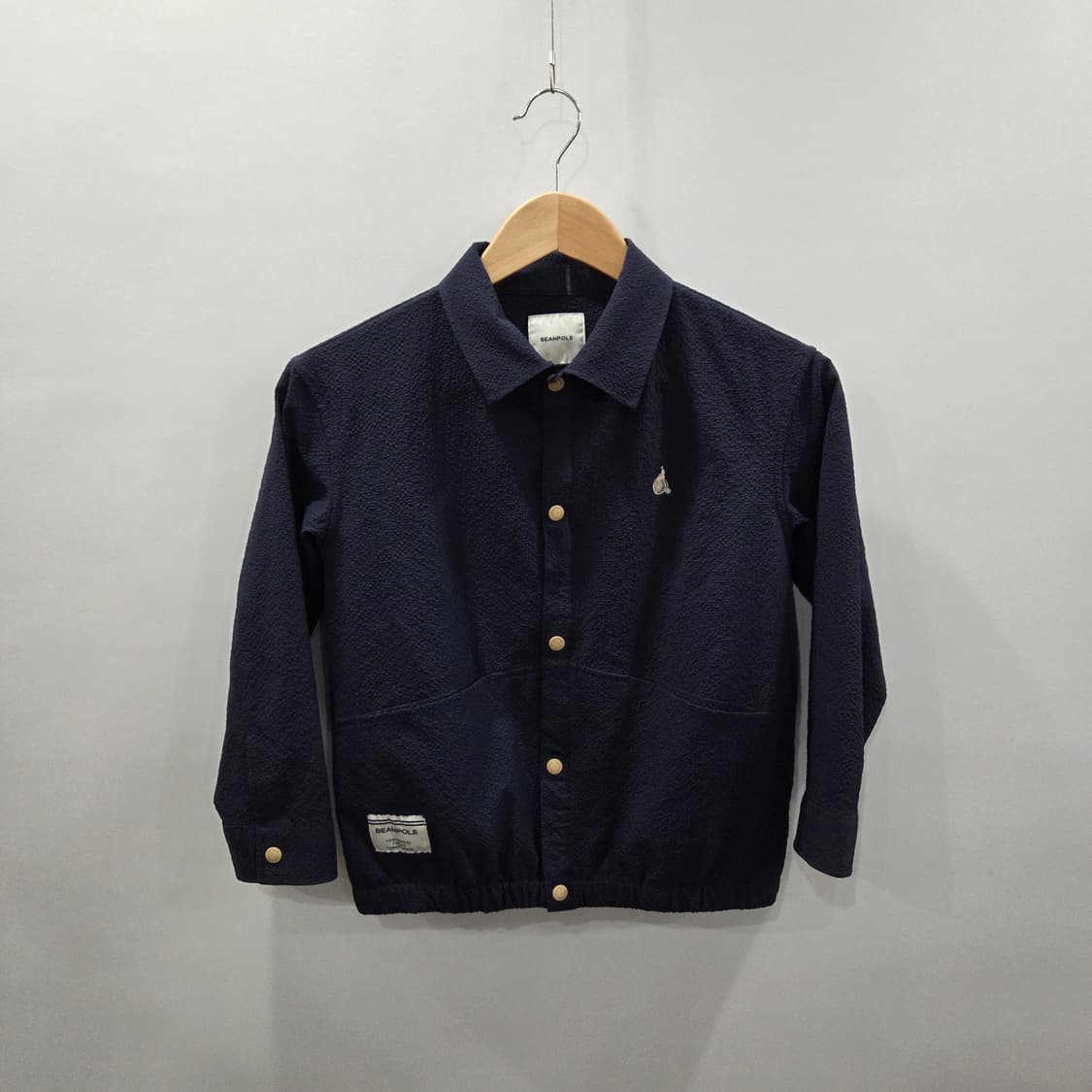 빈폴 키즈 시어서커 버튼다운 자켓 네이비 130/8/9 상품이미지1