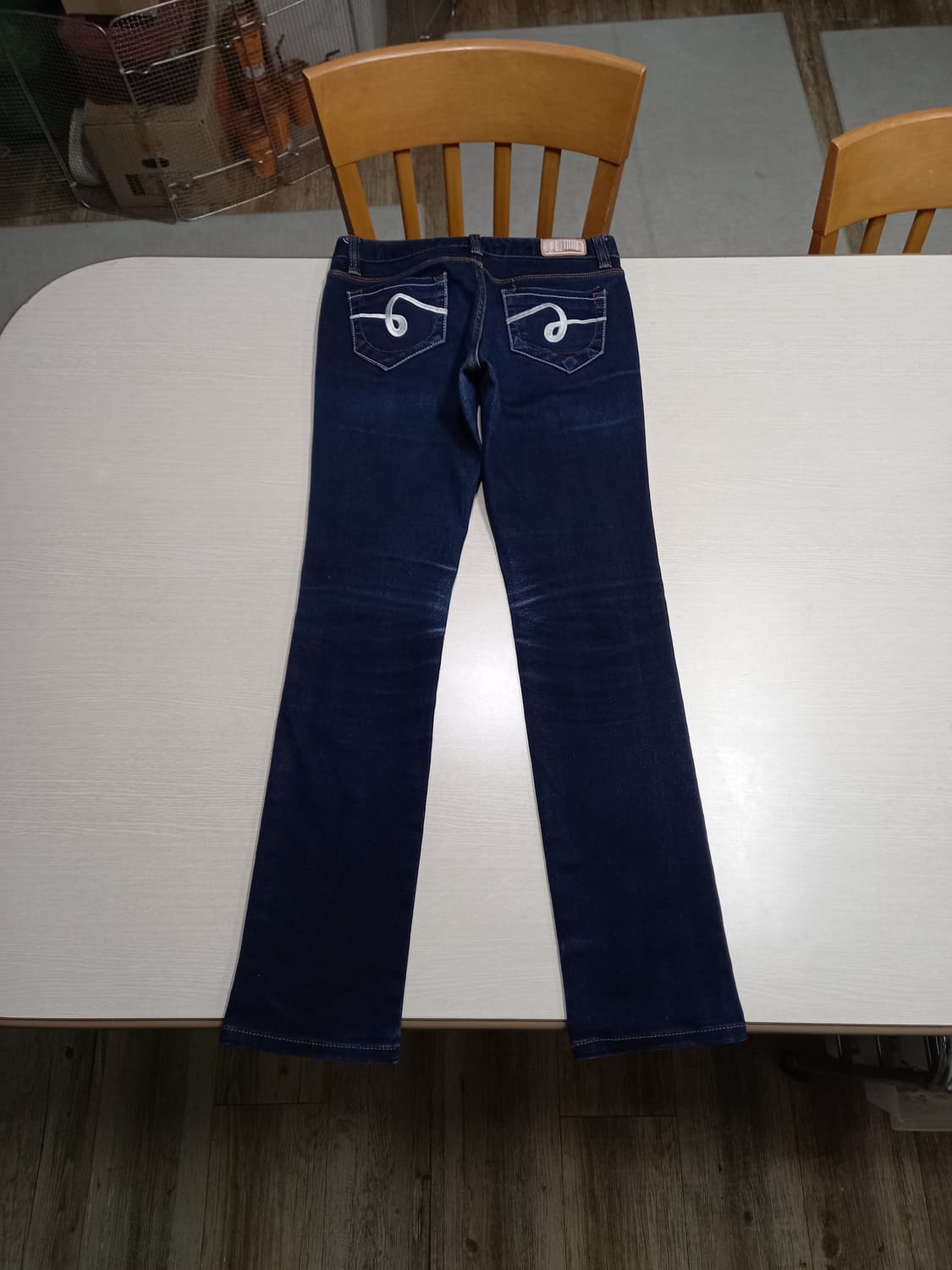 26 GLAMOROUS Kor 두꺼운 스판 슬림일자진 진청 26-608 상품이미지2