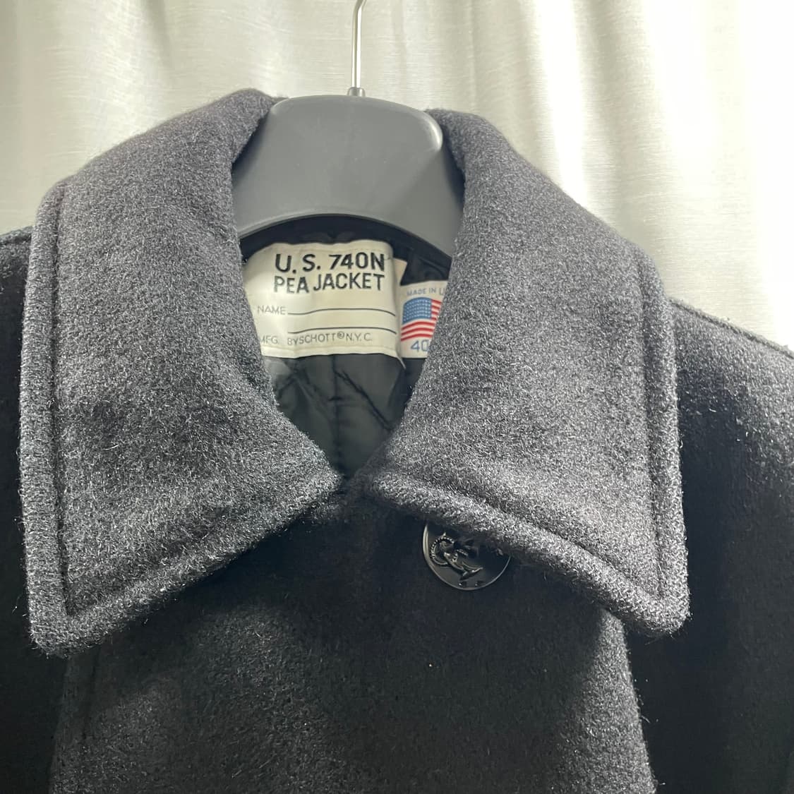 SCHOTT/ 740N 피코트 블랙/ 40 상품이미지3