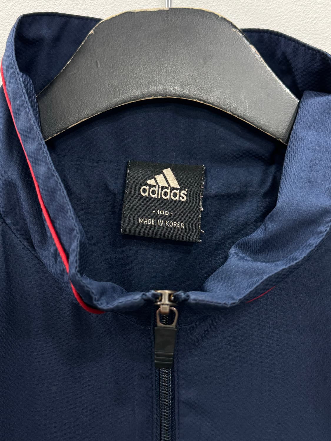 아디다스 삼선 바람막이 네이비 상품이미지4