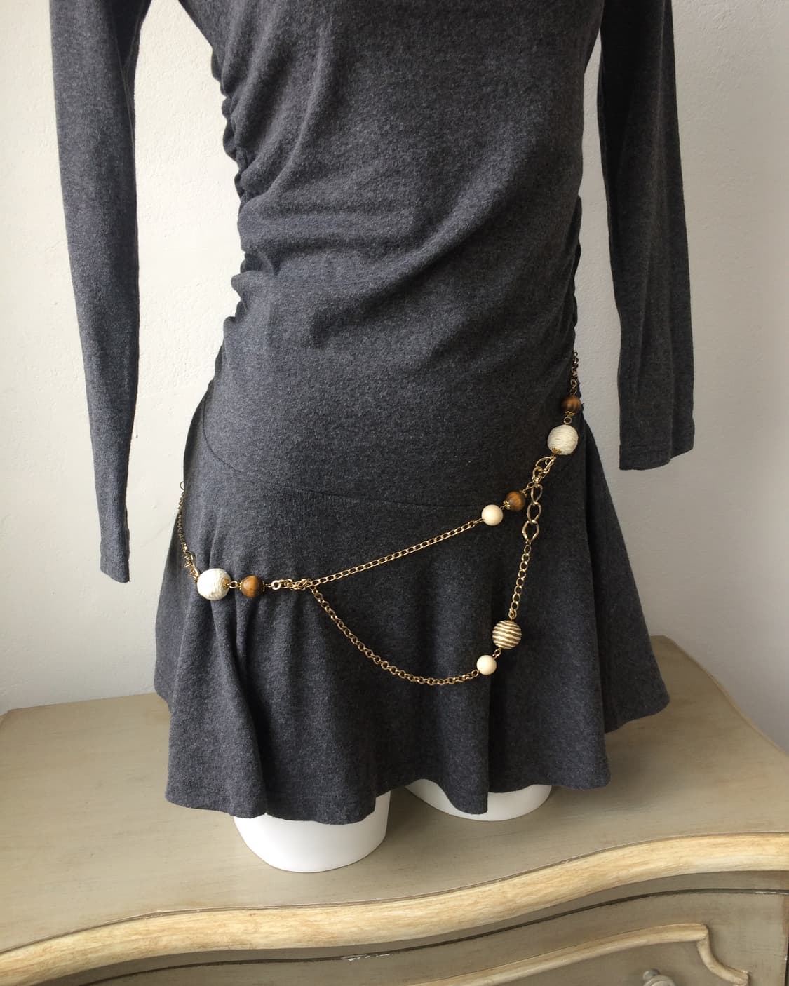 2way wood beads necklace 상품이미지4