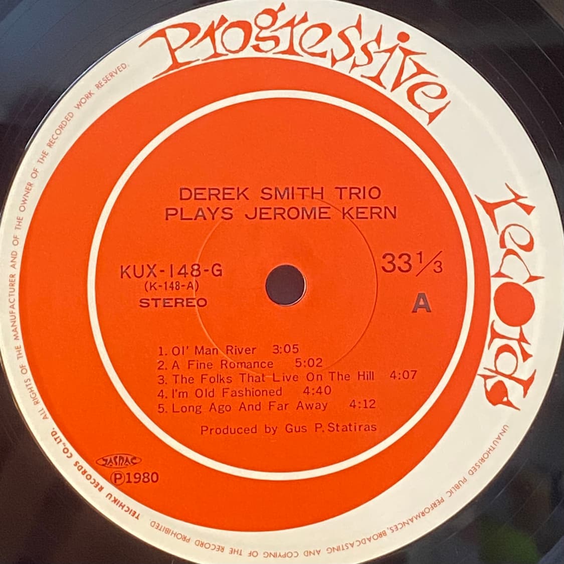 (LP-JAZZ/일본수입반) Derek Smith Trio - Playe 상품이미지4