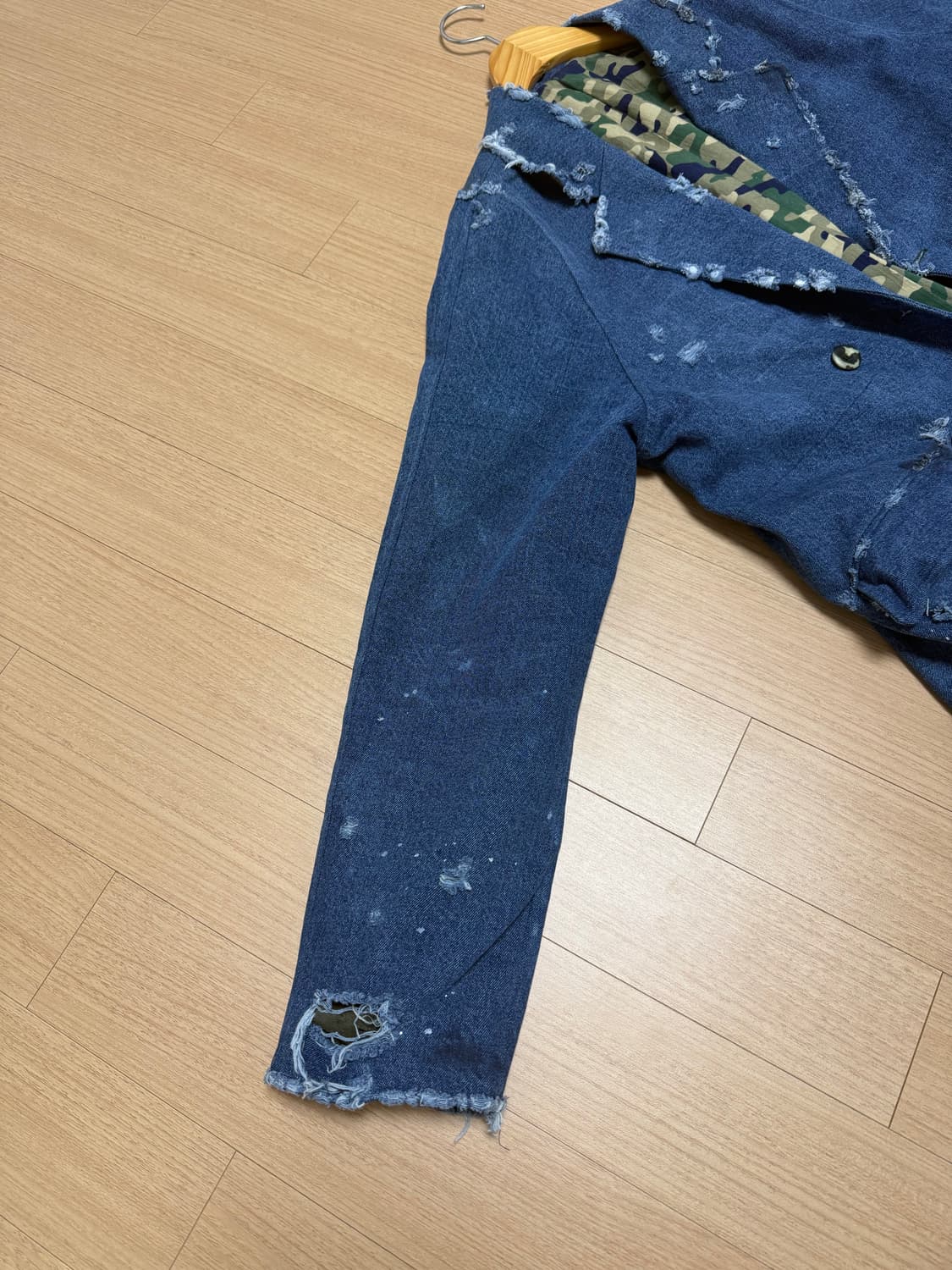 빈티지 데님 코트 상품이미지4