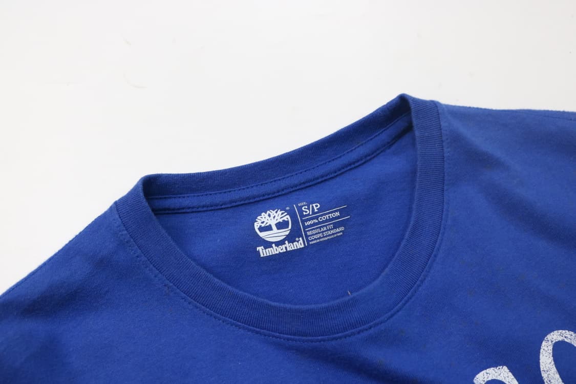 팀버랜드 빈티지 그래픽 블루 반팔 티셔츠 (S) 상품이미지5