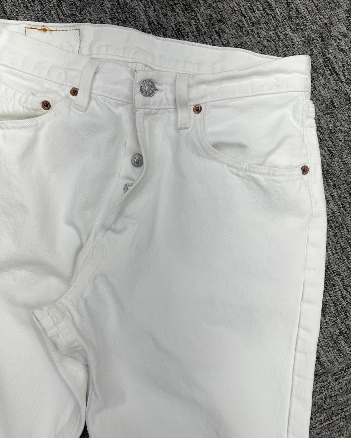 (허단38)90'S 리바이스 USA 501 화이트-M1773 상품이미지4