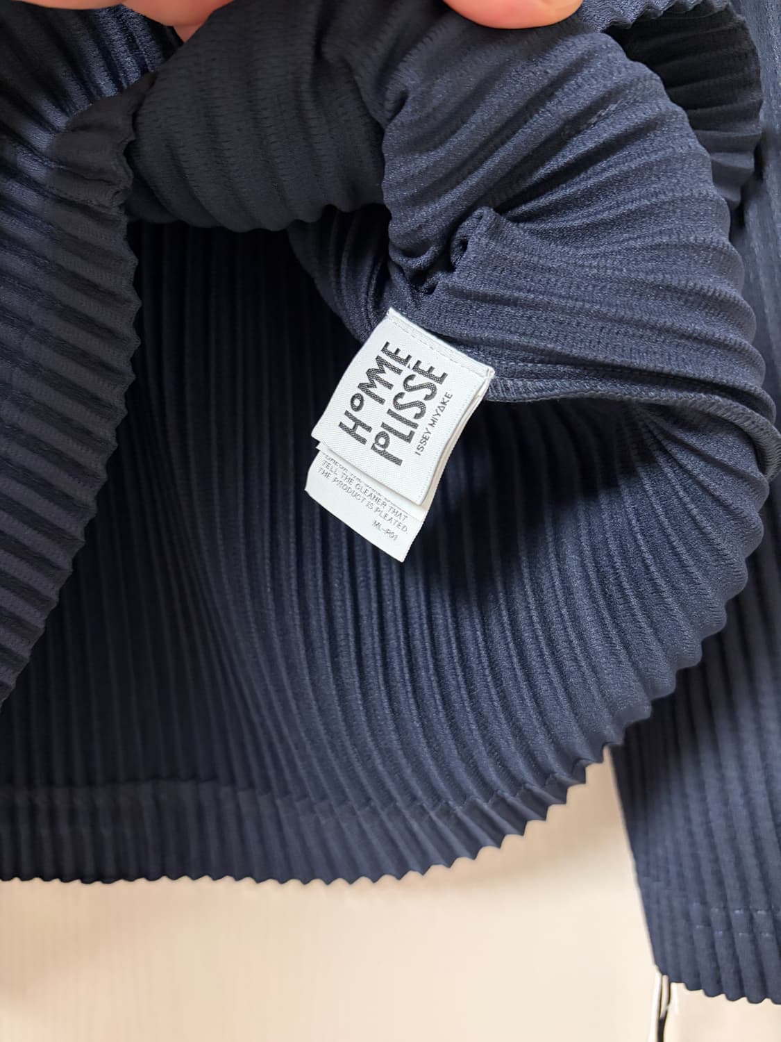 [4]옴므플리세 집업 네이비 상품이미지4