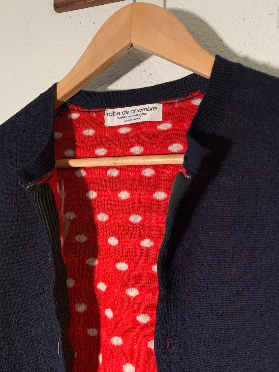 꼼데가르송 robe de chambre 도트 가디건 상품이미지4