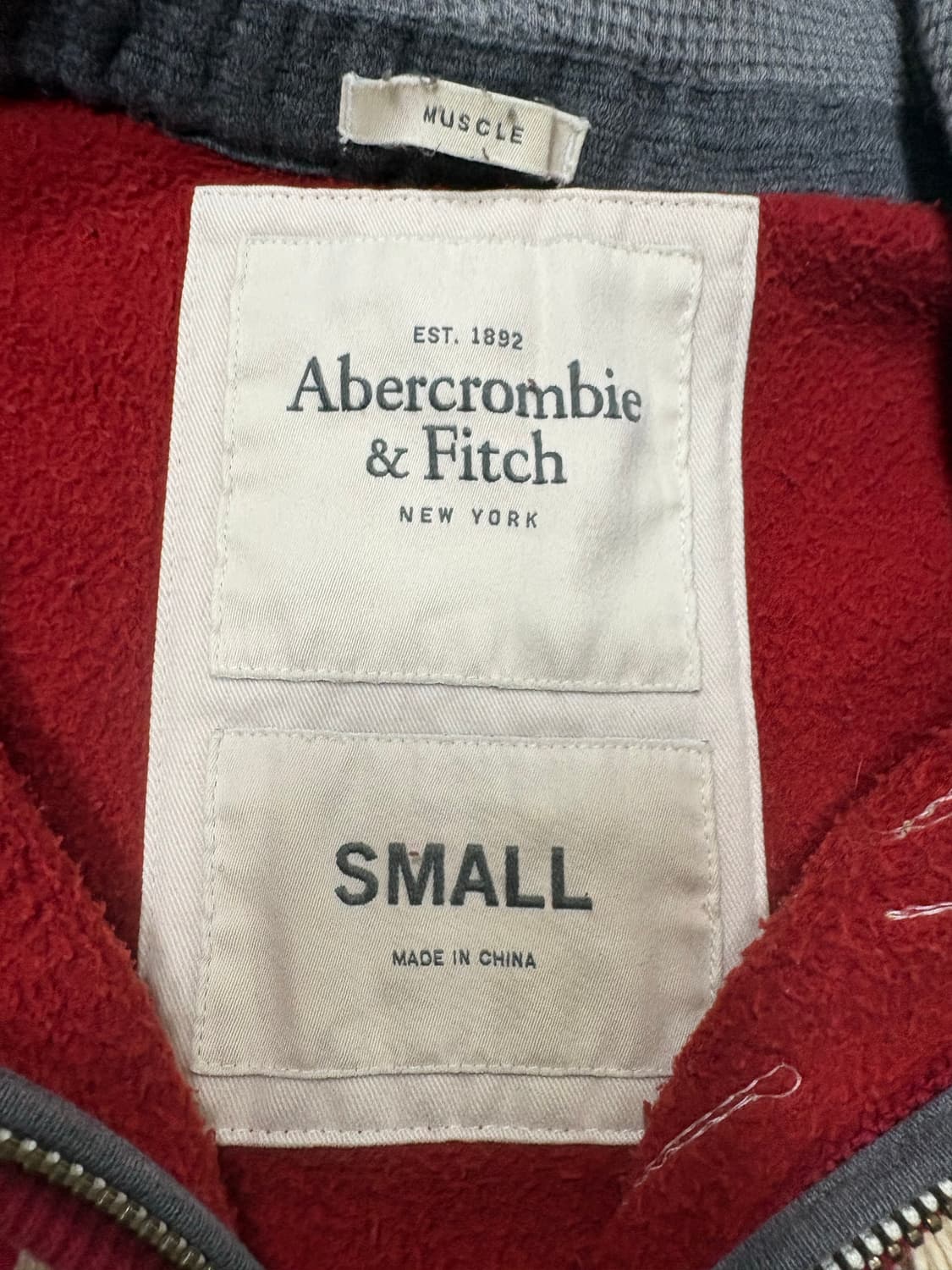 아베크롬비 후드집업 레드 양홍원 s 상품이미지2
