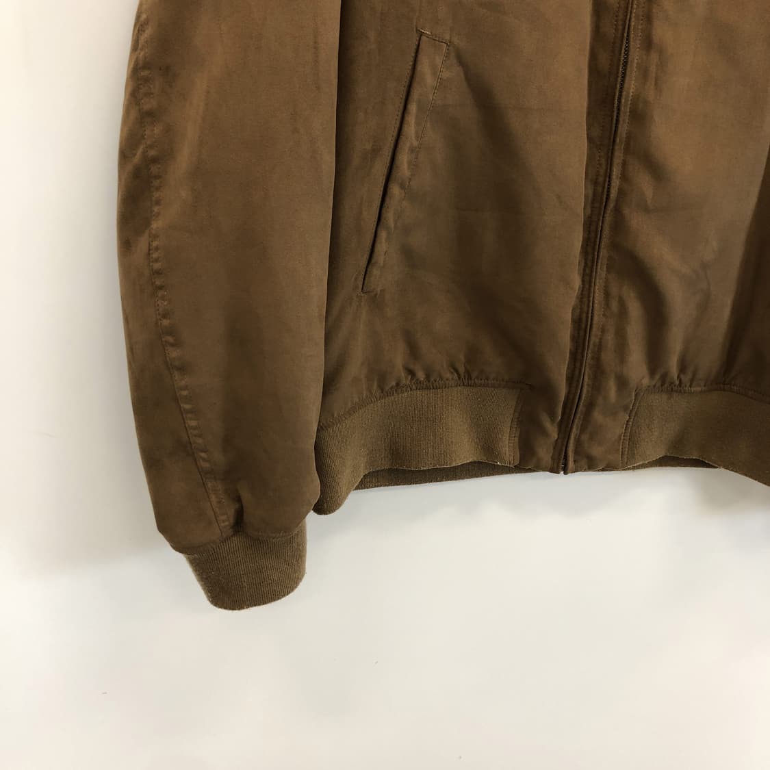 유니클로 MA-1 스웨이드 벨루어 블루종점퍼 XL  상품이미지3