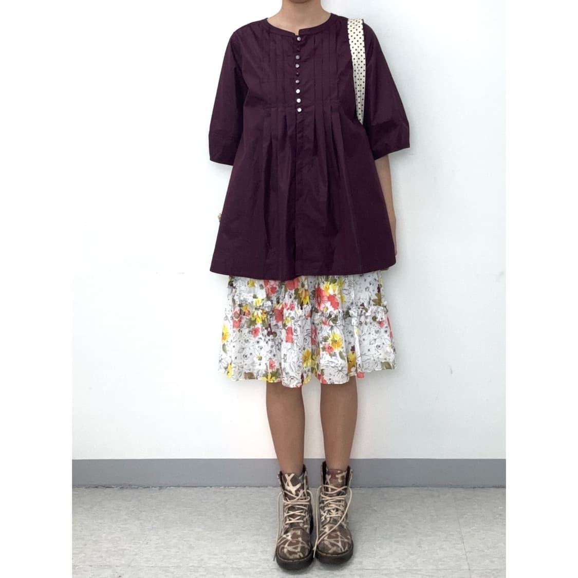 빈티지 플럼 블라우스 상품이미지2