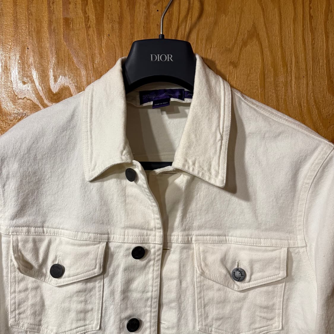 랄프로렌 퍼플라벨 화이트 데님 트러커 자켓 상품이미지2