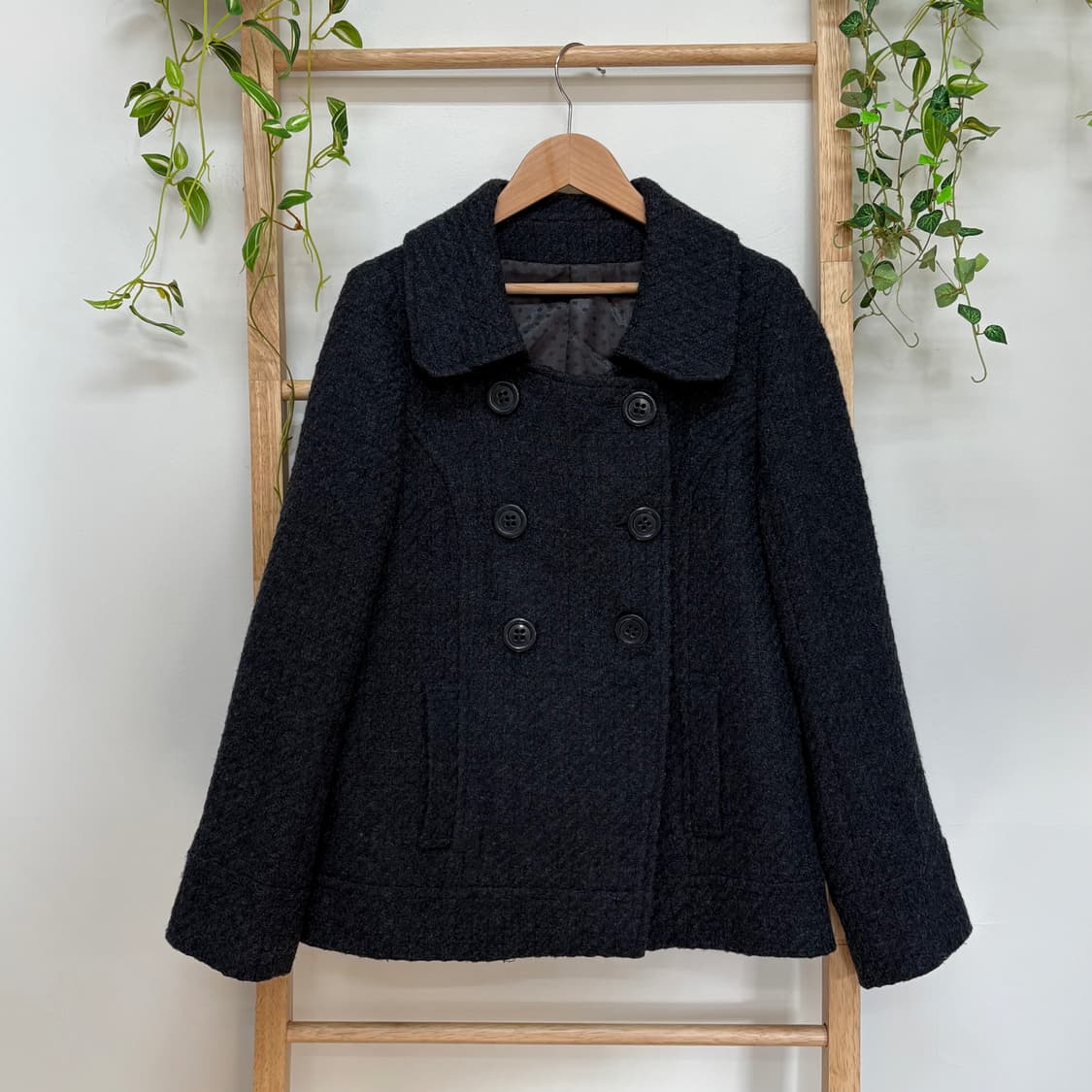 JPN/ 모리걸더블코트 더블반코트 숏코트 해린코트 해린깔 상품이미지1