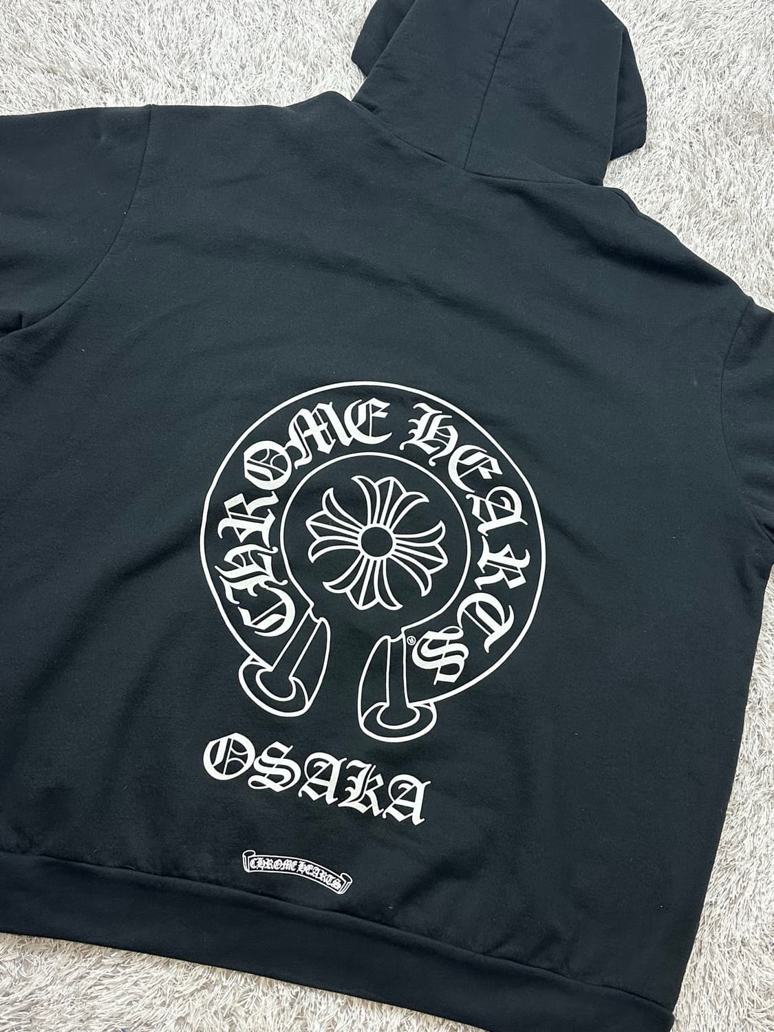 [XL] 정품 크롬하츠 오사카 홀스슈 후드 블랙 상품이미지1