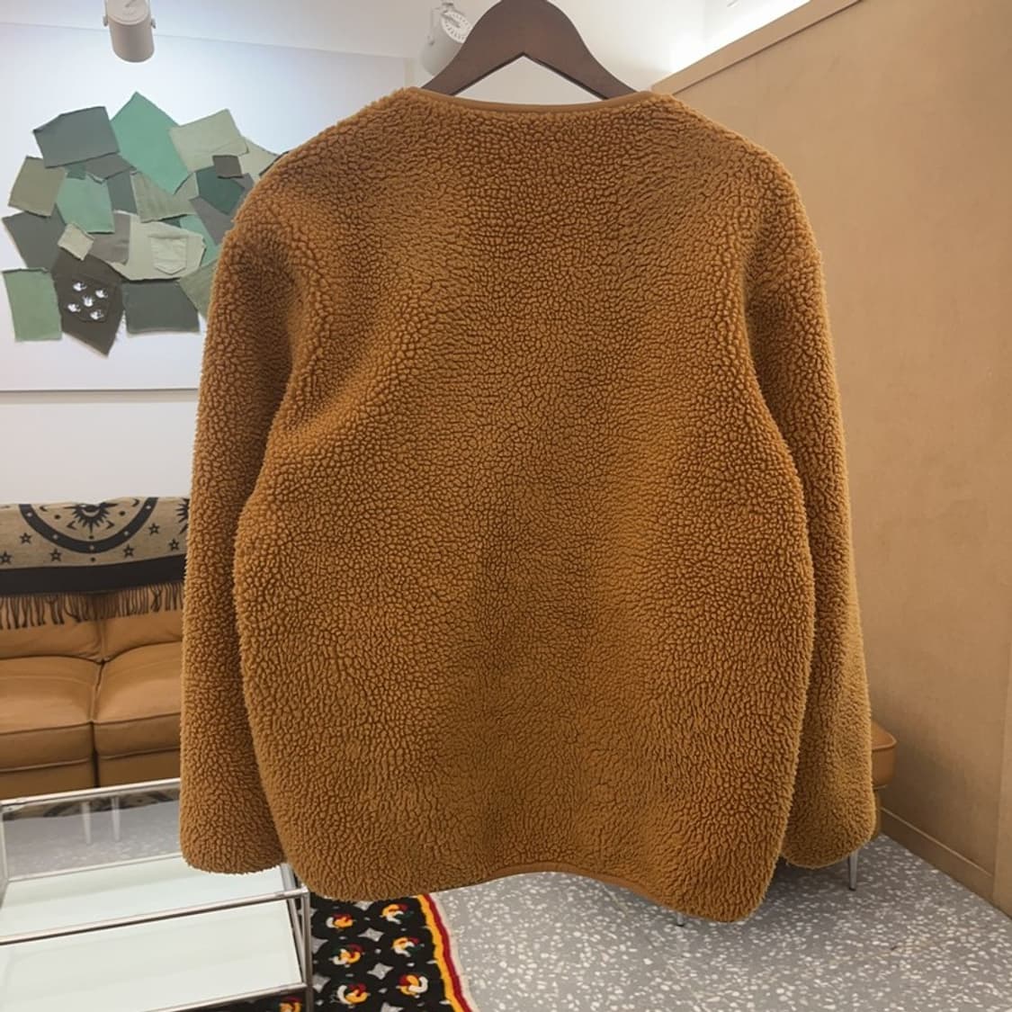 유니클로 U 빈티지 폭닥 뽀글이 후리스 자켓 M C08119 상품이미지4