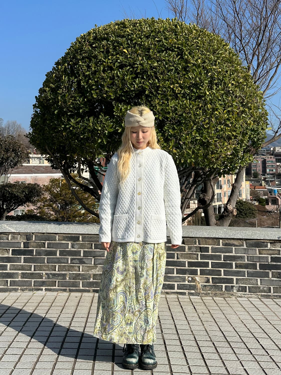 아쿠아스큐텀 페이즐리 스커트 상품이미지1